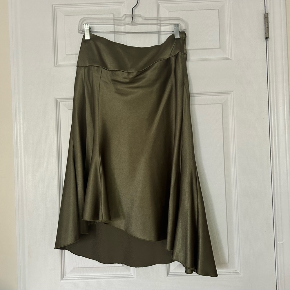 Le Château Satin Asymmetrical Skirt – Size S